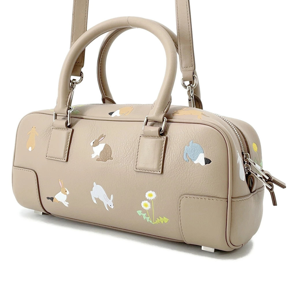 Loewe leather bag Suna Amazona cropped Fujita rait collaboration handbag